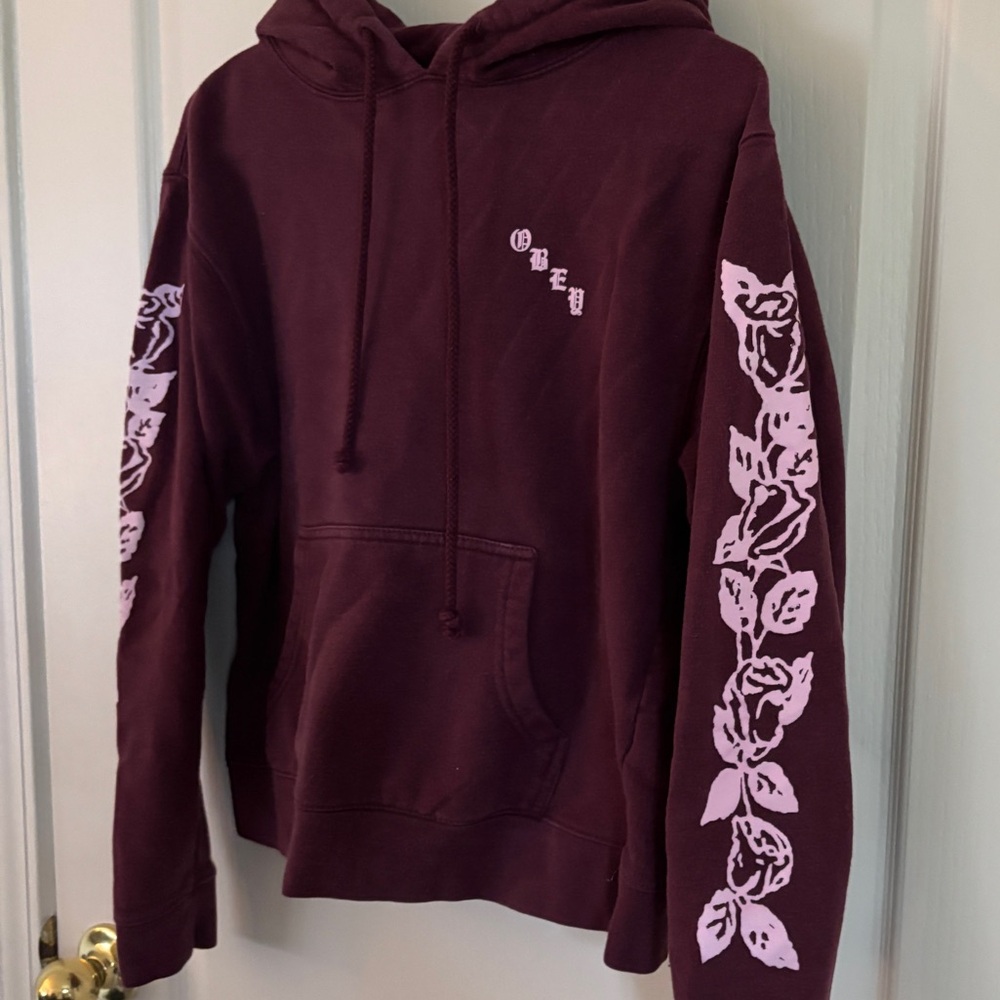 Maroon Obey Hoodie